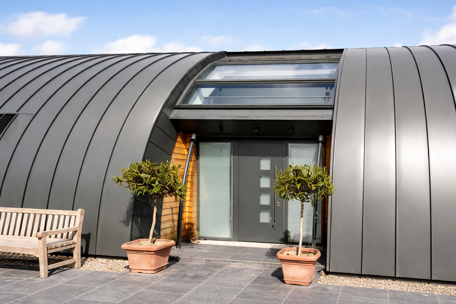 Арочная фальцевая кровля 1